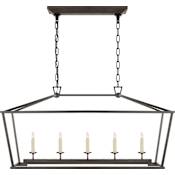 Visual Comfort Darlana 41" Medium Linear Lantern by E. F. Chapman Aged Iron