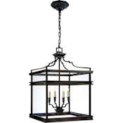 Visual Comfort Mykonos 17" Pendant Light by E. F. Chapman Aged Iron