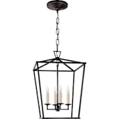 Visual Comfort Darlana 13" Small Lantern by E. F. Chapman Aged Iron