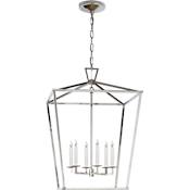 Visual Comfort Darlana 24" Large Lantern by E. F. Chapman Polished Nickel