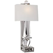 Visual Comfort Paladin 25" High Wall Sconce with Percale Shade Polished Nickel