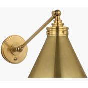 Visual Comfort Parkington 12" Tall Wall Sconce Antique Burnished Brass