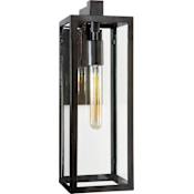 Visual Comfort Fresno 18" Framed Medium Sconce with Clear Glass by Chapman & Myers Aged Iron