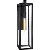 Visual Comfort Fresno 22" Framed Long Sconce with Clear Glass by Chapman & Myers Aged Iron