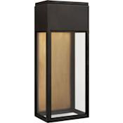 Visual Comfort Irvine 20" Medium 3/4 Wall Lantern in Bronze with Clear Glass by Chapman & Myers Bronze