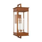 Visual Comfort Cupertino 4 Light 35" Tall Outdoor Wall Sconce Natural Copper