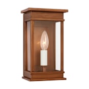 Visual Comfort Cupertino 10" Tall Outdoor Wall Sconce Natural Copper