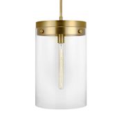Visual Comfort Garrett 12" Wide Pendant Burnished Brass