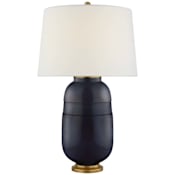 Visual Comfort Newcomb 30" Tall Vase Table Lamp Mixed Blue Brown