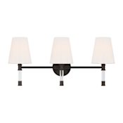 Visual Comfort Hanover 3 Light 25" Wide Vanity Light Aged Iron