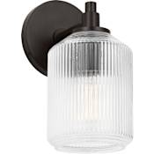 Visual Comfort Barstow 9" Tall Bathroom Sconce Aged Iron