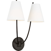 Visual Comfort Marina 2 Light 18" Tall Wall Sconce Aged Iron