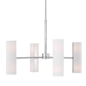 Visual Comfort Capalino 8-Light Large Chandelier by Drew & Jonathan Brushed Steel
