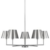 Visual Comfort Ender 5 Light 33" Wide Chandelier Brushed Nickel
