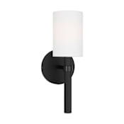 Visual Comfort Manor 1-Light Medium Sconce by Drew & Jonathan Midnight Black