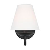 Visual Comfort Albion 1-Light Small Sconce by Drew & Jonathan Midnight Black