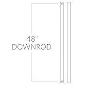 Visual Comfort 48" Downrod for Ceiling Fans Aged Pewter
