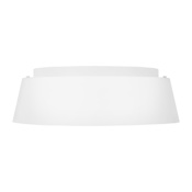 Visual Comfort Asher 3 Light 15" Wide Flush Mount Ceiling Fixture Matte White