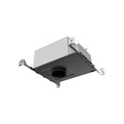 Visual Comfort Entra 3500K LED Round Adjustable New Construction 3" Trim Recessed Housing - Chicago Plenum Rated Black