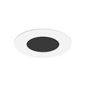 Visual Comfort Entra 3" Round Flangeless Flat Recessed Trim White