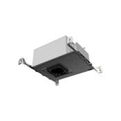 Visual Comfort Entra 3000K LED Square Adjustable New Construction 3" Trim Recessed Housing - IC Airtight Rated Black