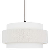 Visual Comfort Belaro 4 Light 26" Wide Drum Chandelier Aged Iron
