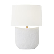 Visual Comfort Cenotes 28" Tall LED Vase Table Lamp Matte White Ceramic