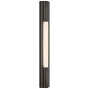 Visual Comfort Ellington 3" Wide LED Bath Bar Bronze / White Glass