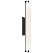 Visual Comfort Bowen 28" Tall LED Bath Bar with White Glass Shade Bronze
