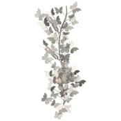 Visual Comfort Farfalle 3 Light 29" Tall Wall Sconce Burnished Silver Leaf
