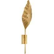 Visual Comfort Dumaine 25" Single Pierced Leaf Sconce by Julie Neill Antique Burnished Bronze