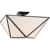 Visual Comfort Lorino 20" Wide Semi-Flush Ceiling Fixture Bronze