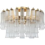 Visual Comfort Lorelei 4 Light 18" Wide Semi-Flush Waterfall Ceiling Fixture Gild