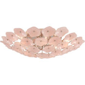 Visual Comfort Leighton 6 Light 26" Wide Semi-Flush Bowl Ceiling Fixture Polished Nickel