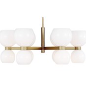 Visual Comfort Londyn 12 Light 28" Wide Chandelier Burnished Brass