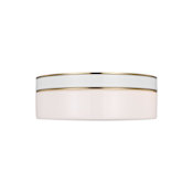 Visual Comfort Monroe 2 Light 14" Wide Flush Mount Drum Ceiling Fixture Burnished Brass