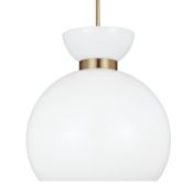 Visual Comfort Londyn 16" Wide Pendant Burnished Brass