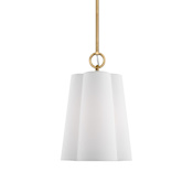 Visual Comfort Bronte 9" Wide Mini Pendant Burnished Brass
