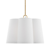 Visual Comfort Bronte 3 Light 22" Wide Pendant Burnished Brass
