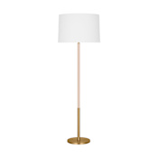 Visual Comfort Monroe 62" Tall Floor Lamp Burnished Brass