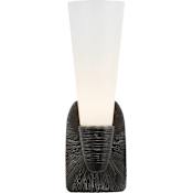 Visual Comfort Utopia 14" Small Sconce with White Glass by Kelly Wearstler Aged Iron