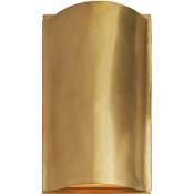 Visual Comfort Avant 12" Small LED Sconce with Frosted Glass by Kelly Wearstler Antique Burnished Brass