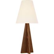 Visual Comfort Crue 34" Tall Accent Table Lamp Natural Walnut