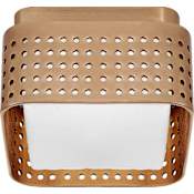 Visual Comfort Precision 5" Wide LED Flush Mount Square Ceiling Fixture Antique-Burnished Brass