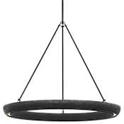 Visual Comfort Utopia 30" Wide LED Ring Chandelier Aged Iron