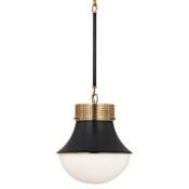Visual Comfort Precision 10" Wide Abstract Mini Pendant Antique-Burnished Brass / Bronze
