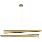 Visual Comfort Piel 52" Wide LED Linear Chandelier Antique-Burnished Brass