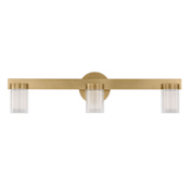 Visual Comfort Esfera 3 Light 24" Wide Vanity Light Natural Brass