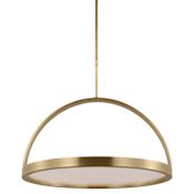 Visual Comfort Cerne 26" Wide LED Suspension Pendant Natural Brass
