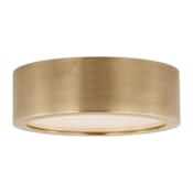 Visual Comfort Cerne 5" Wide LED Flush Mount Drum Ceiling Fixture Natural Brass